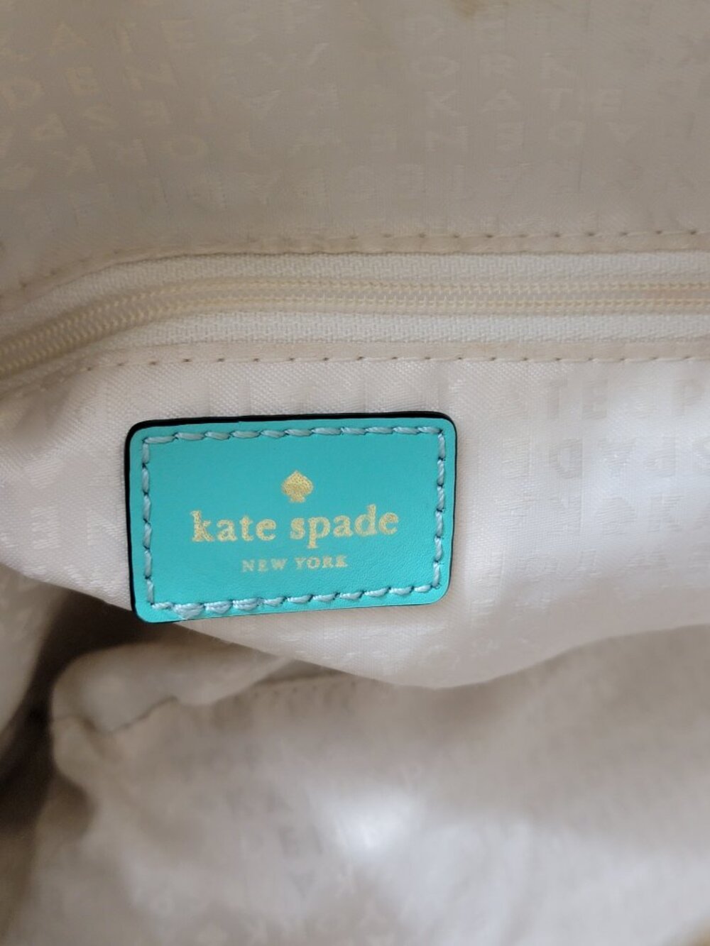 Kate Spade Montford Park Smooth Leather Giverny Satchel Turquoise Bow Crossbody - Picture 7 of 9